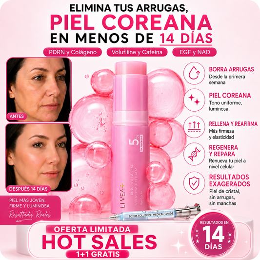 LIVEA+ | El secreto coreano 5 en 1: Glass Skin, Luminosa y Firme al Instante